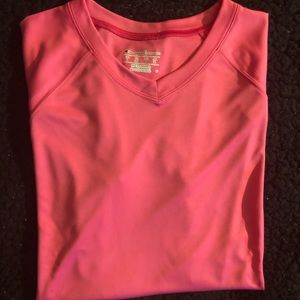Pink v neck shirt